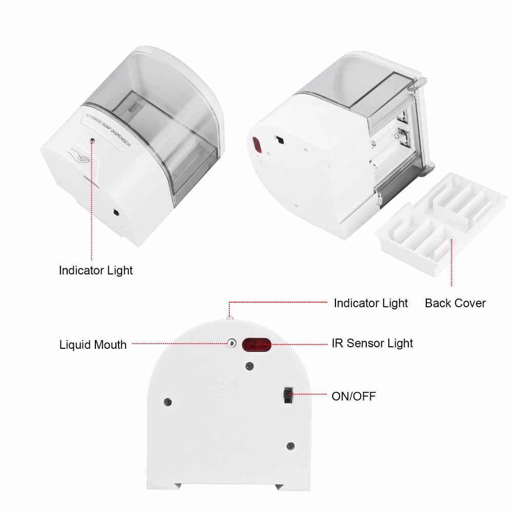 Automatic Dish Soap Dispenser Wall Mount