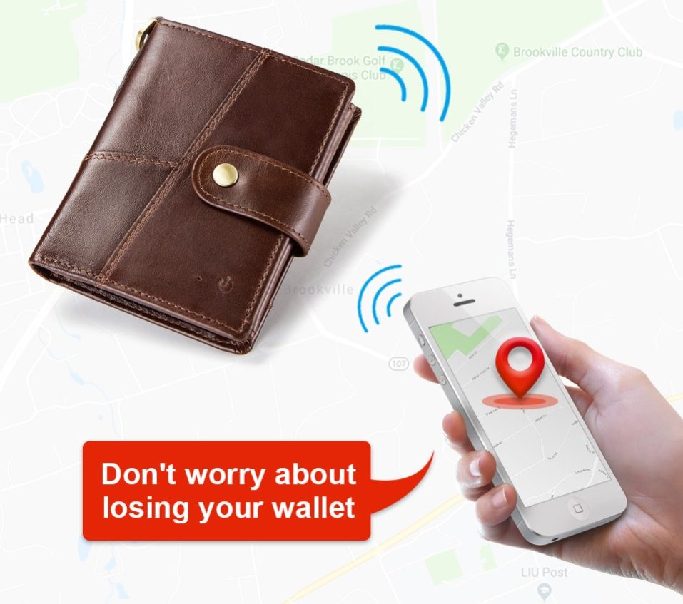 Smart Wallet with Genuine Leather Hasp Design