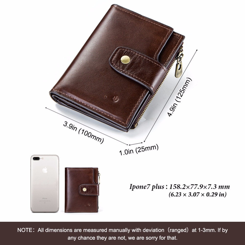 Smart Wallet with Genuine Leather Hasp Design