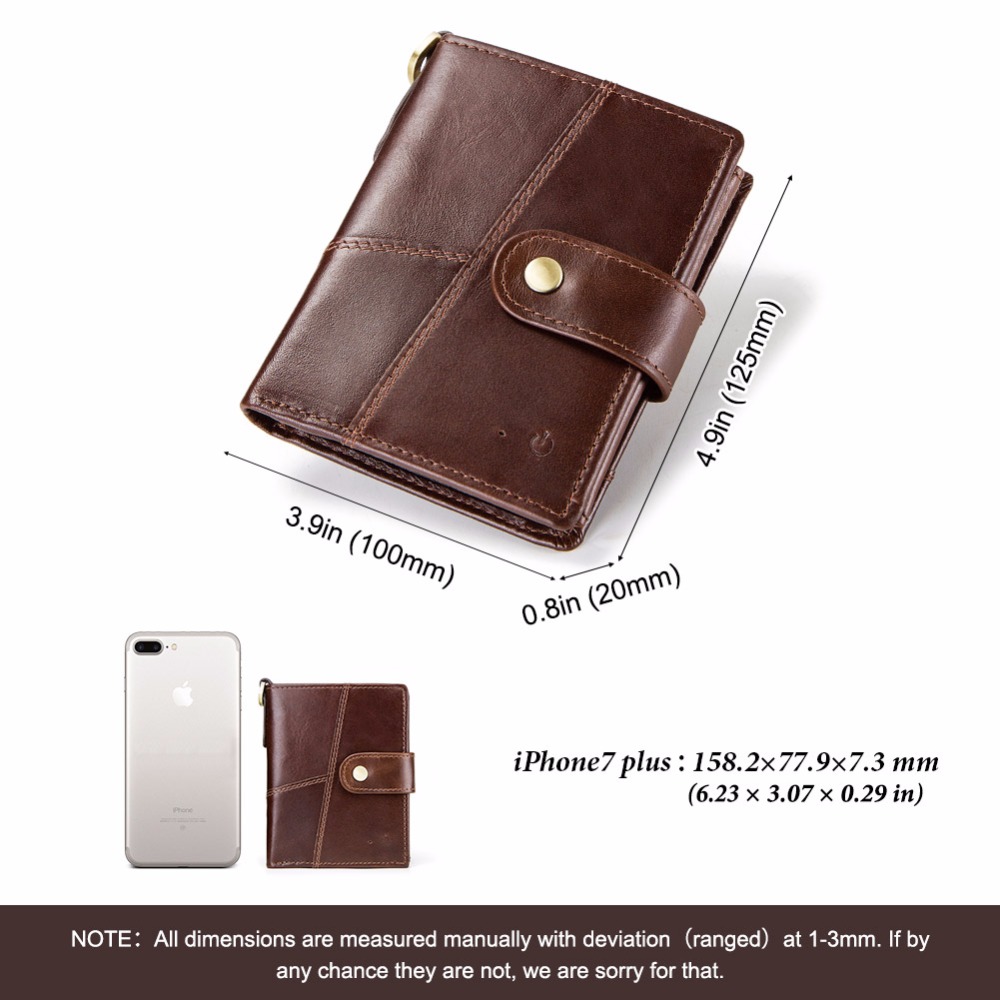 Smart Wallet with Genuine Leather Hasp Design