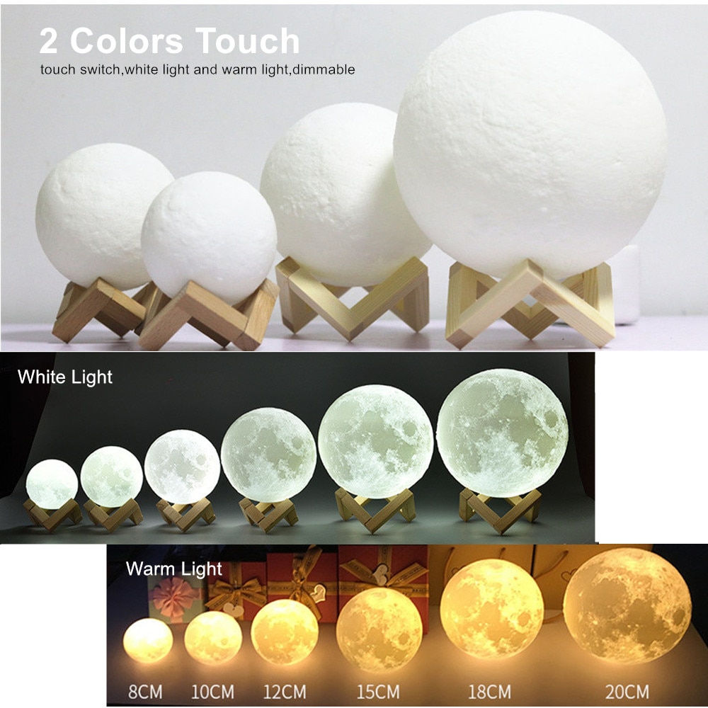 3D Print Spherical Moon Lamp