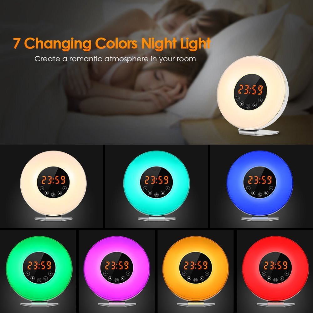 Alarm Clock Radio LED Night Light