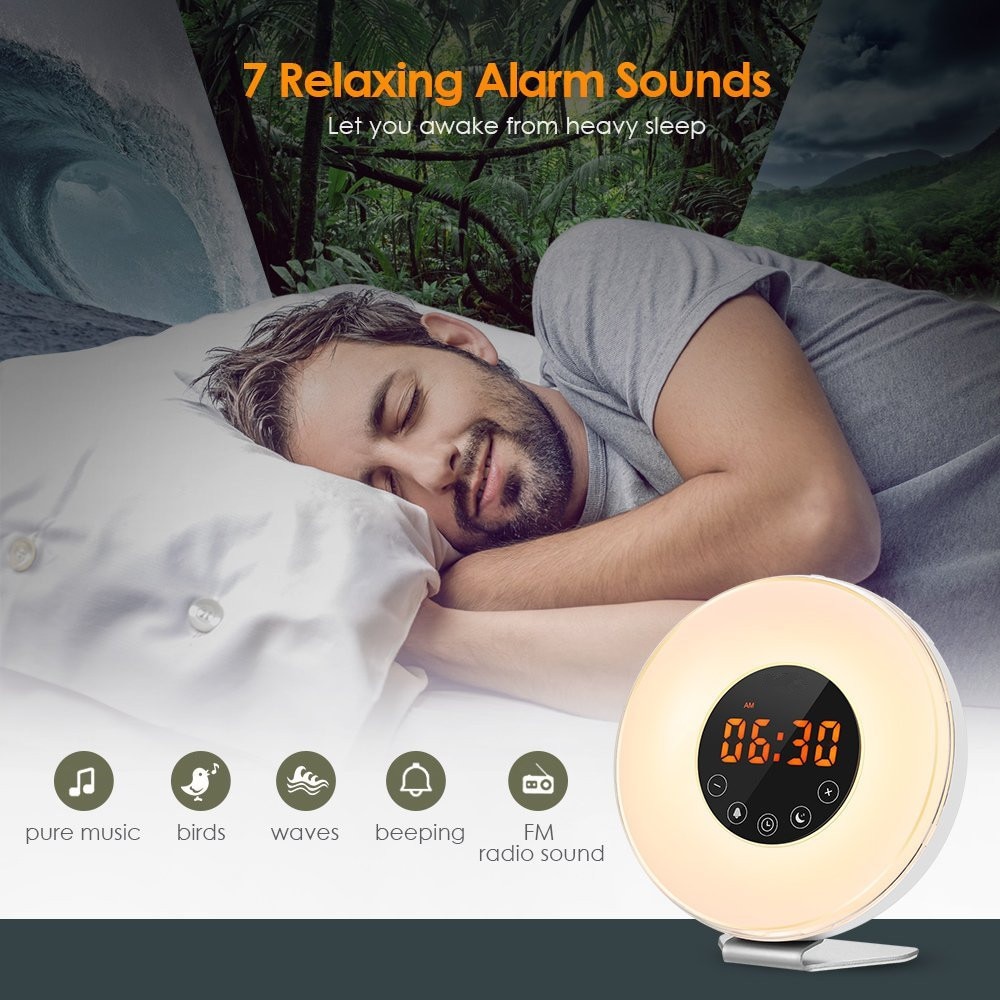 Alarm Clock Radio LED Night Light