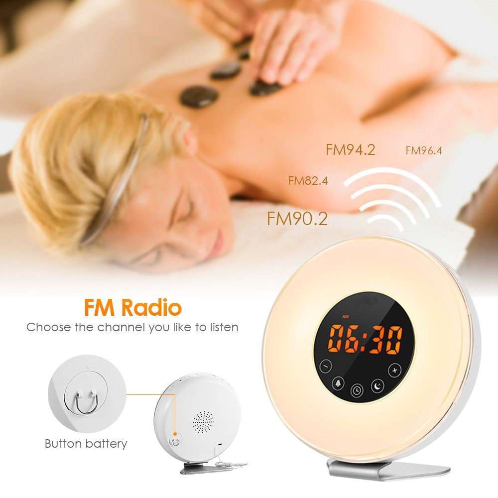 Alarm Clock Radio LED Night Light