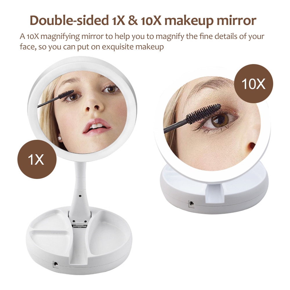 Portable LED Powered Vanity Mirror