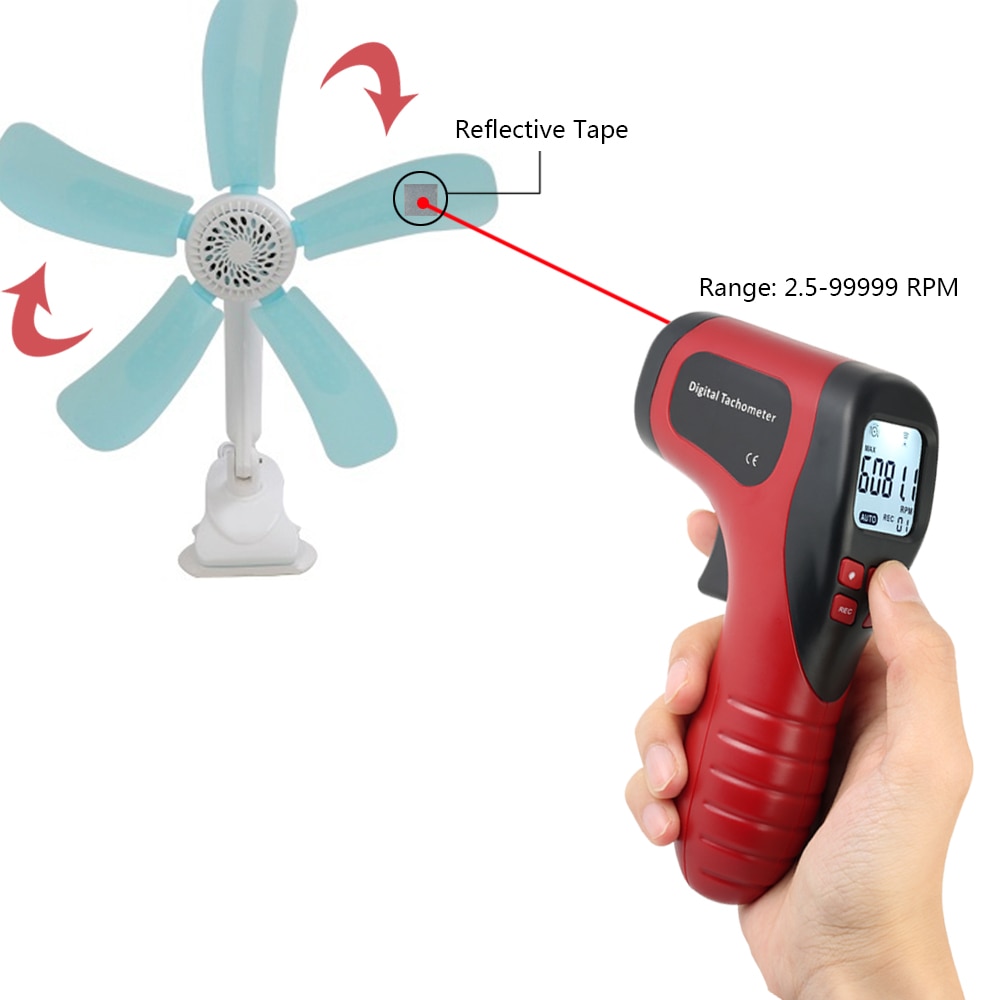 Digital Tachometer RPM Meter Device