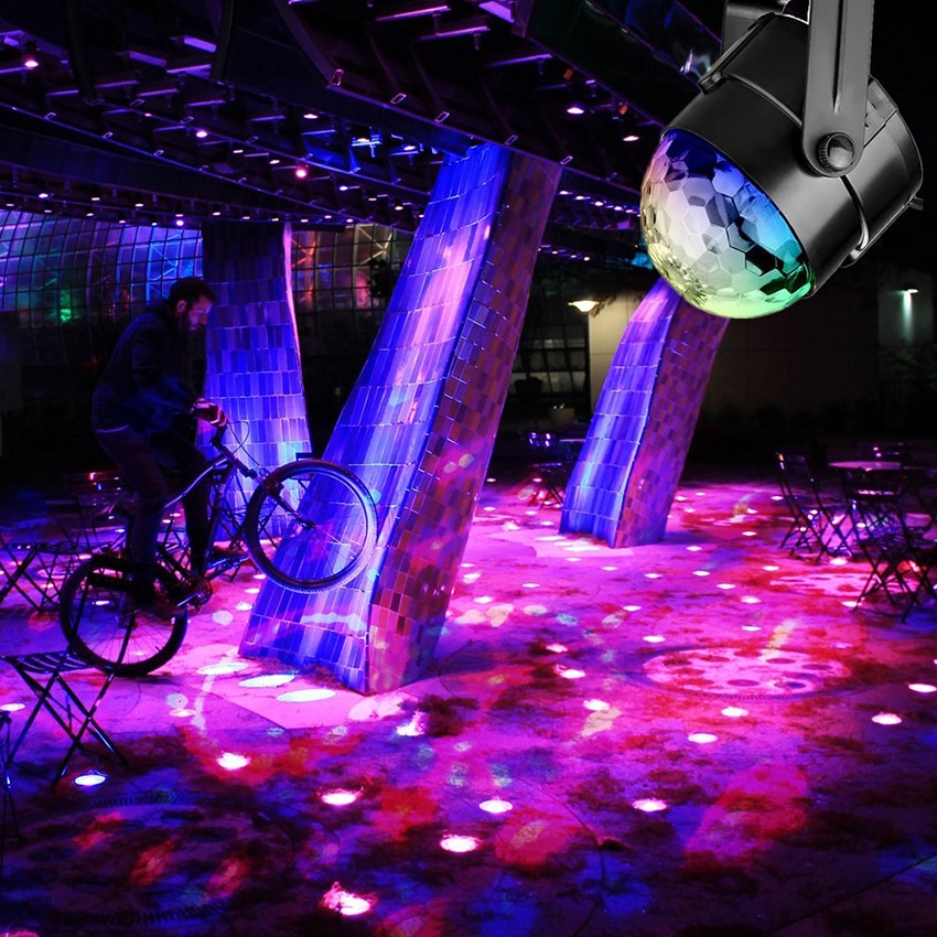 Sound Rotating Disco Ball Light