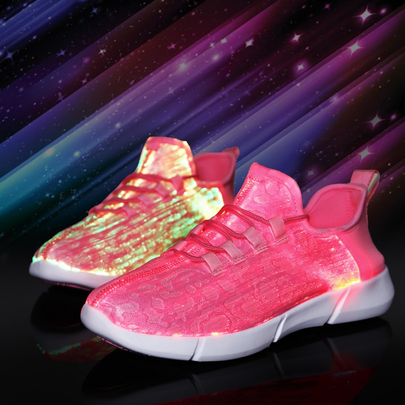 LED Shoes Fiber Optic Light Up Sneakers