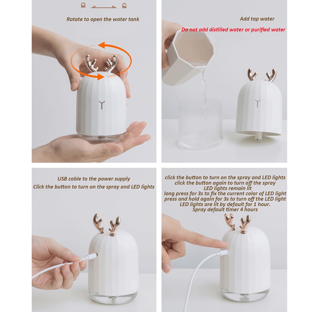 Cute Room Humidifiers Ultrasonic Diffuser