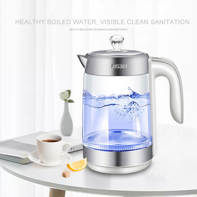 Electric Kettle Cordless Glass Heater