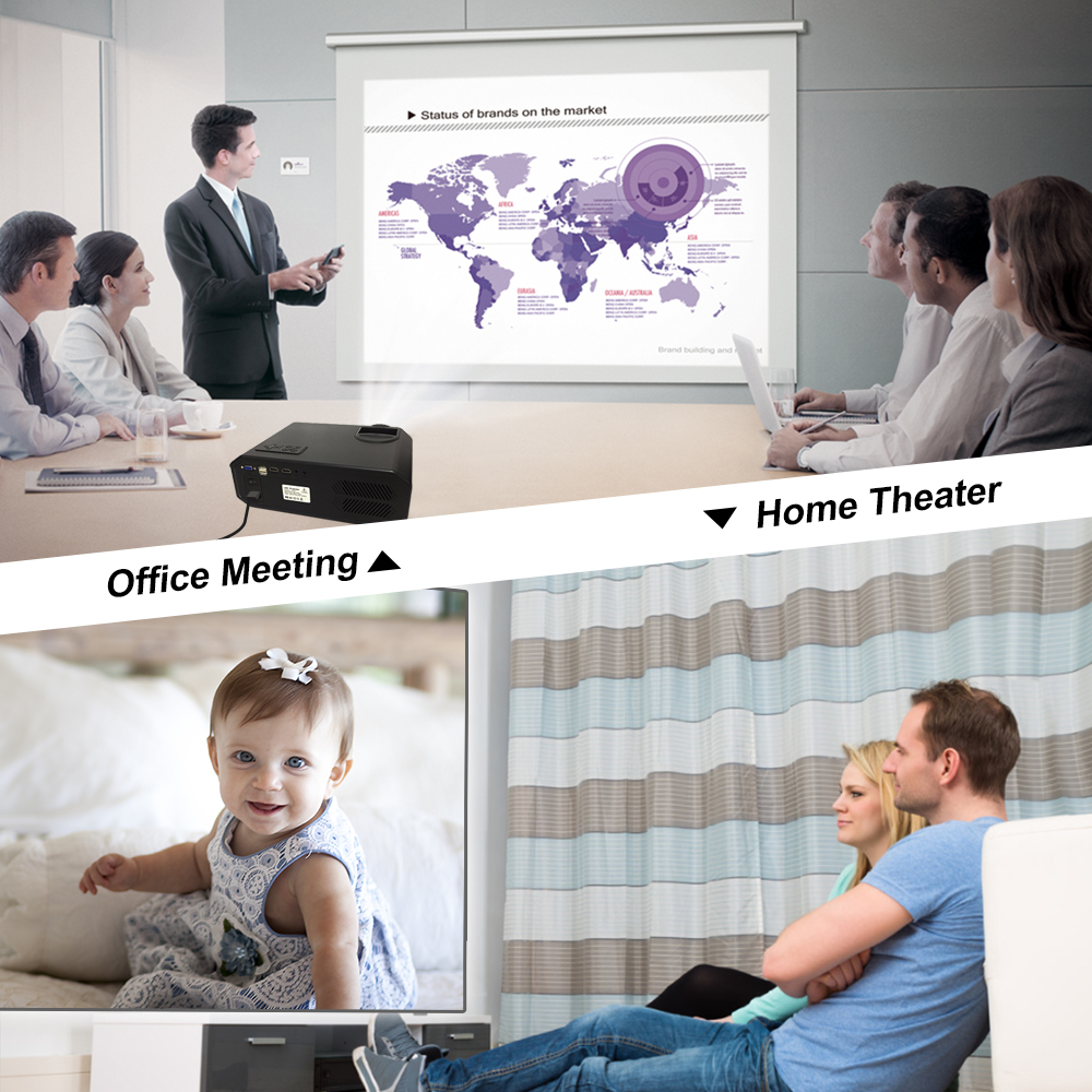 Multimedia Video LED HD Projector