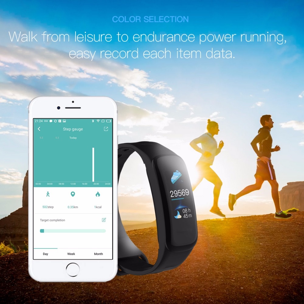 Smart Color Screen Blood Pressure Watch