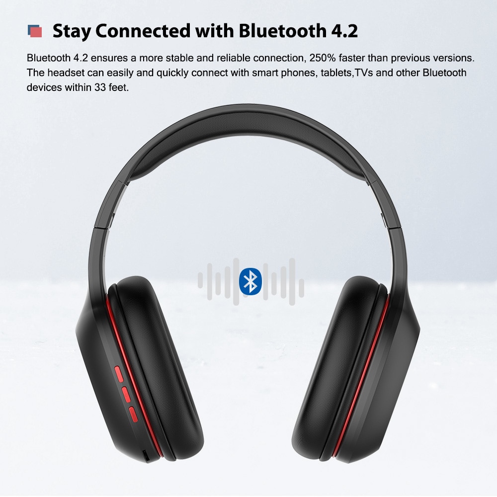 Noise Cancelling Bluetooth Headset Deep Bass