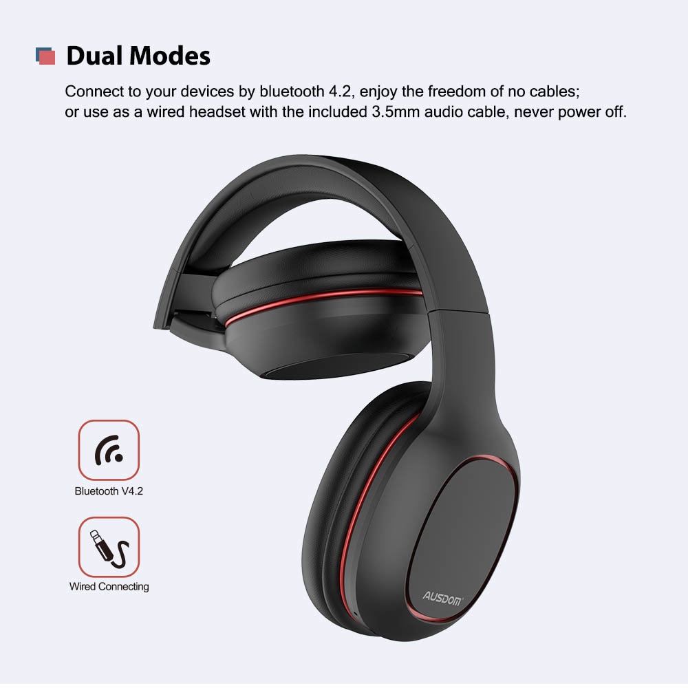 Noise Cancelling Bluetooth Headset Deep Bass