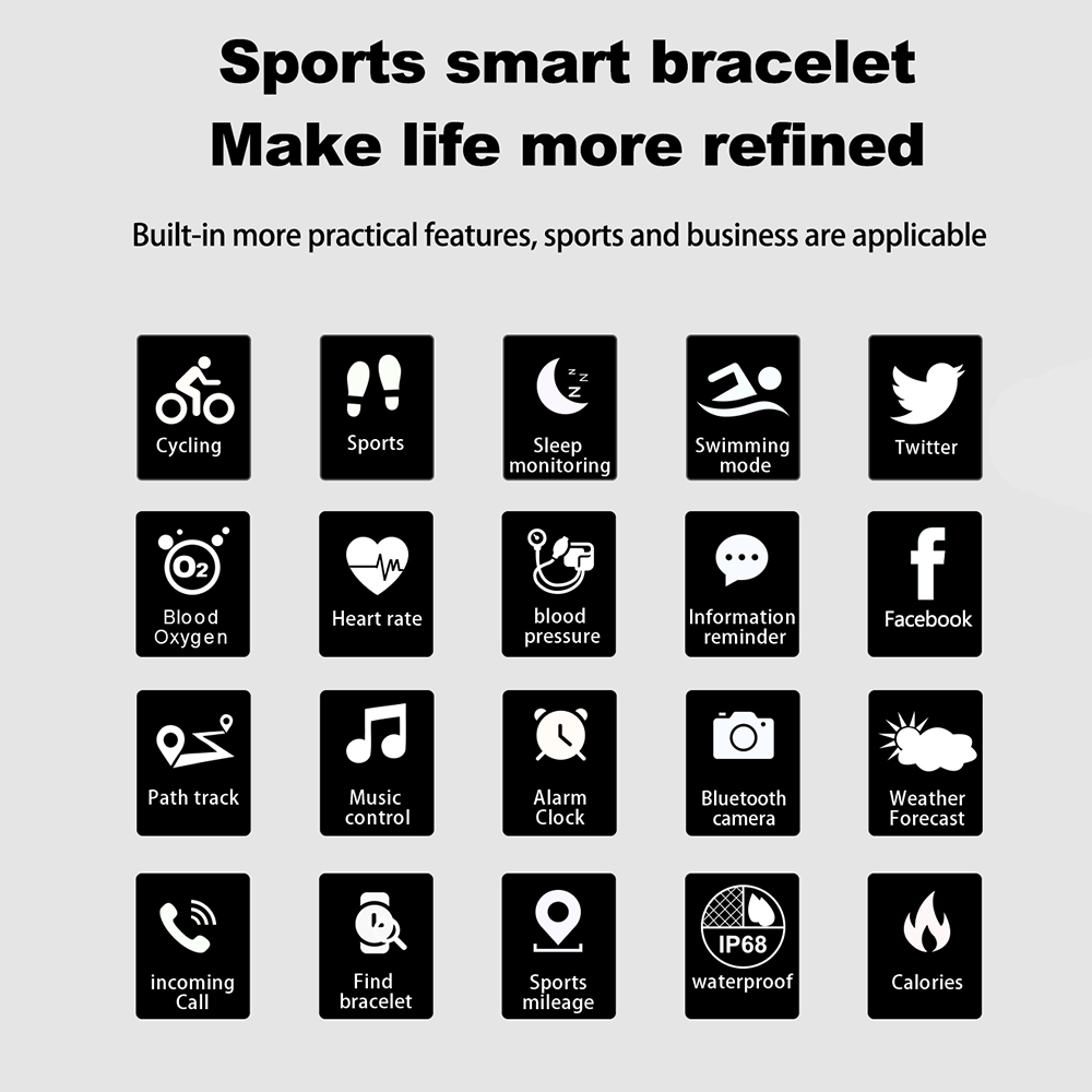 Smart Fitness Tracker Bracelet