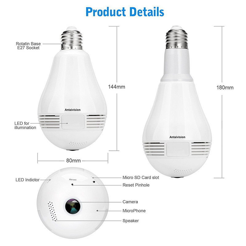 Hidden Camera Light Bulb