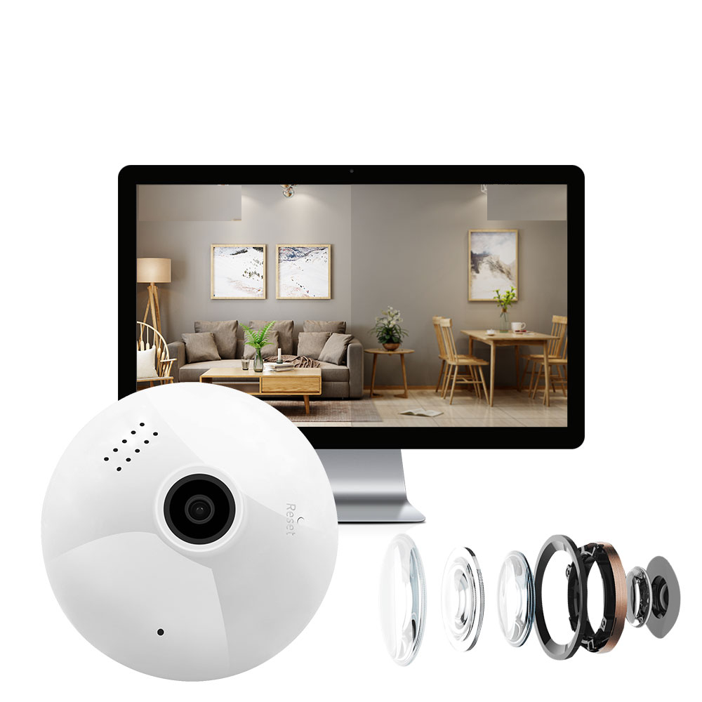 Wireless Fisheye Home Security Camera