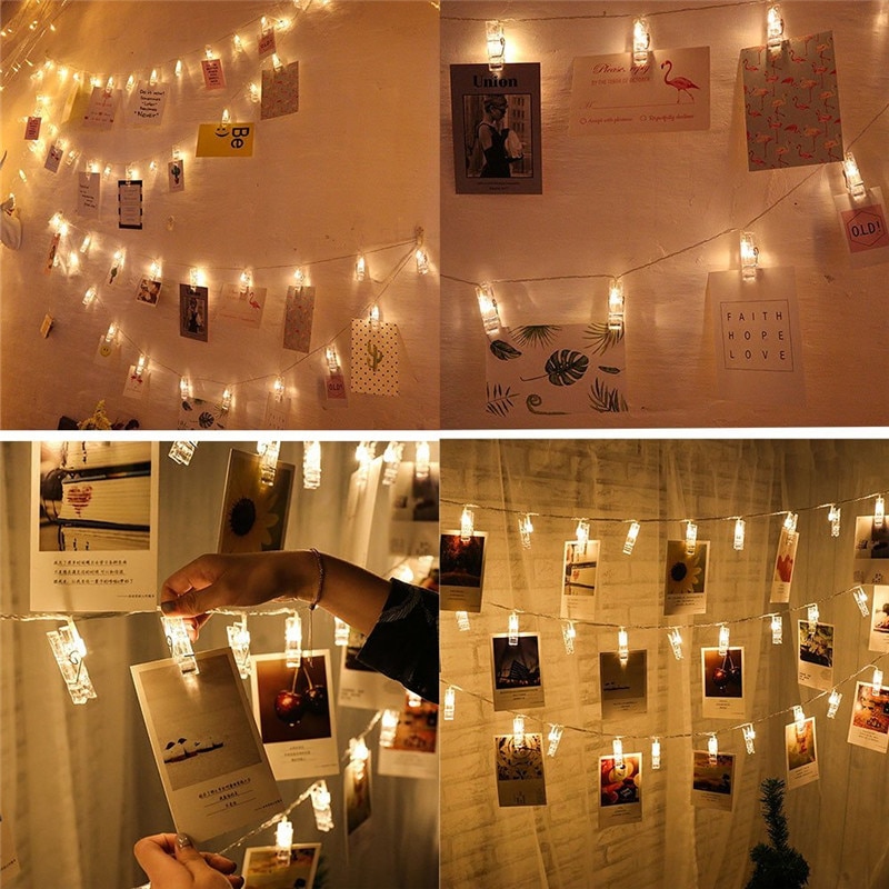 Twinkle Lights Photo Clip LED String