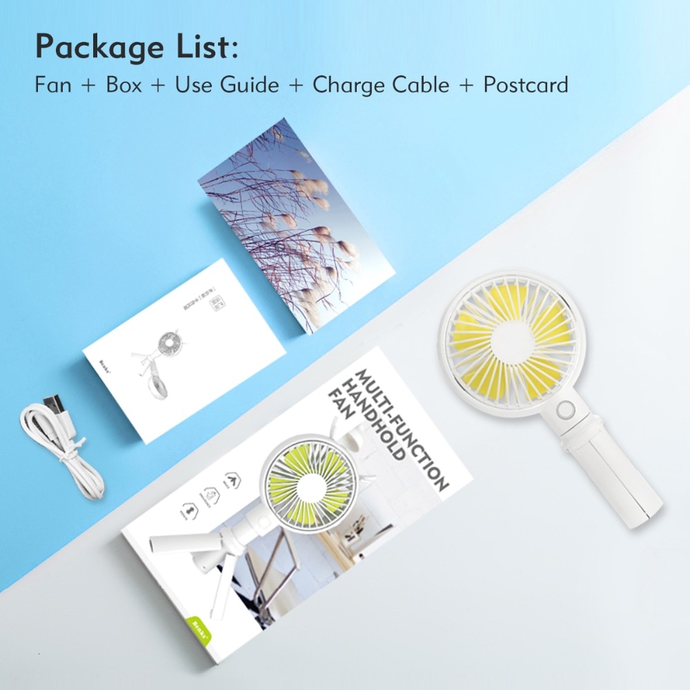 Portable USB Rechargeable Fan