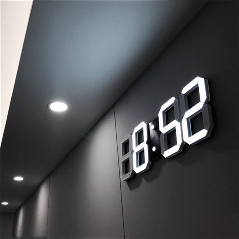 3D Digital Wall Clock LED Light