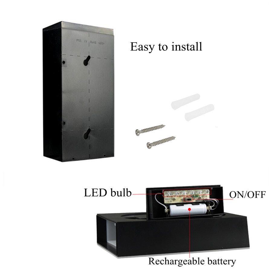 House Numbers Solar Powered LED Door Plate