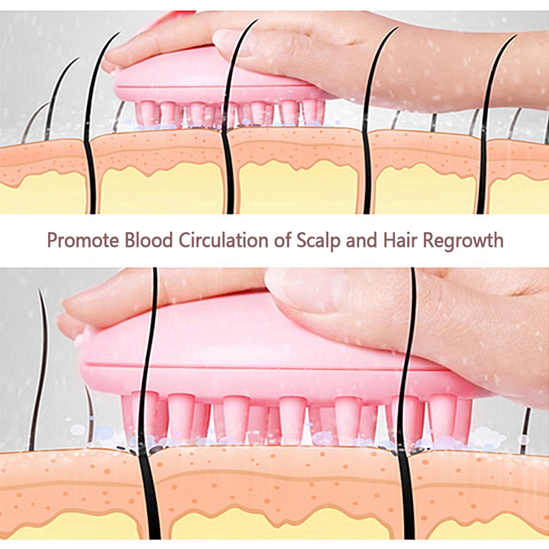 Shampoo Brush Scalp Massage Vibrating Comb