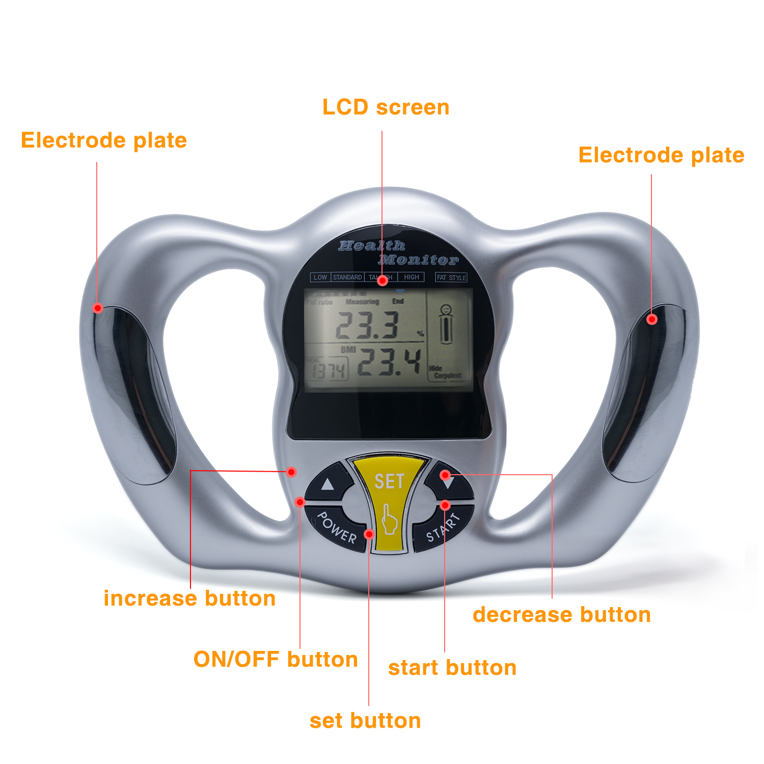 Handheld Body Fat Scale Analyzer