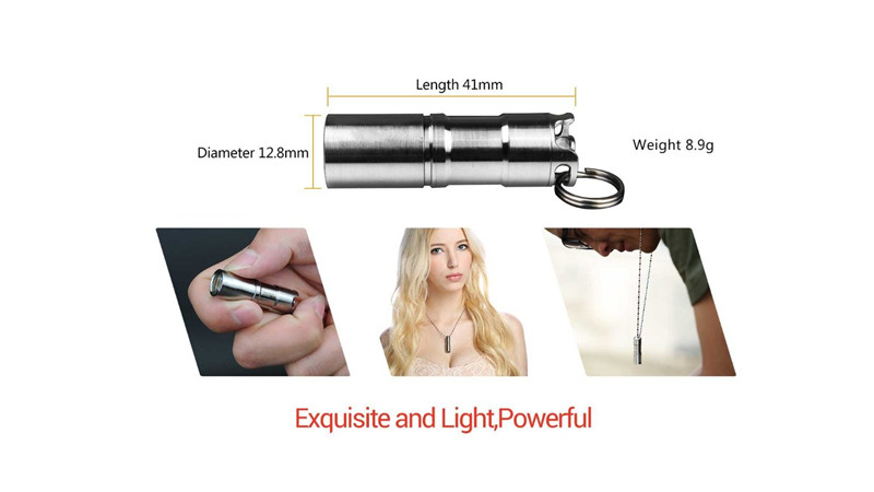 Mini LED Flashlight USB Charging