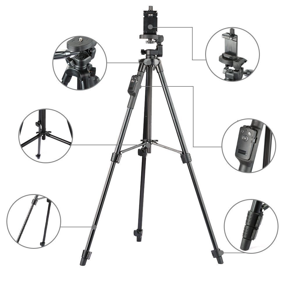 3-Way Aluminum Bluetooth Tripod Stand