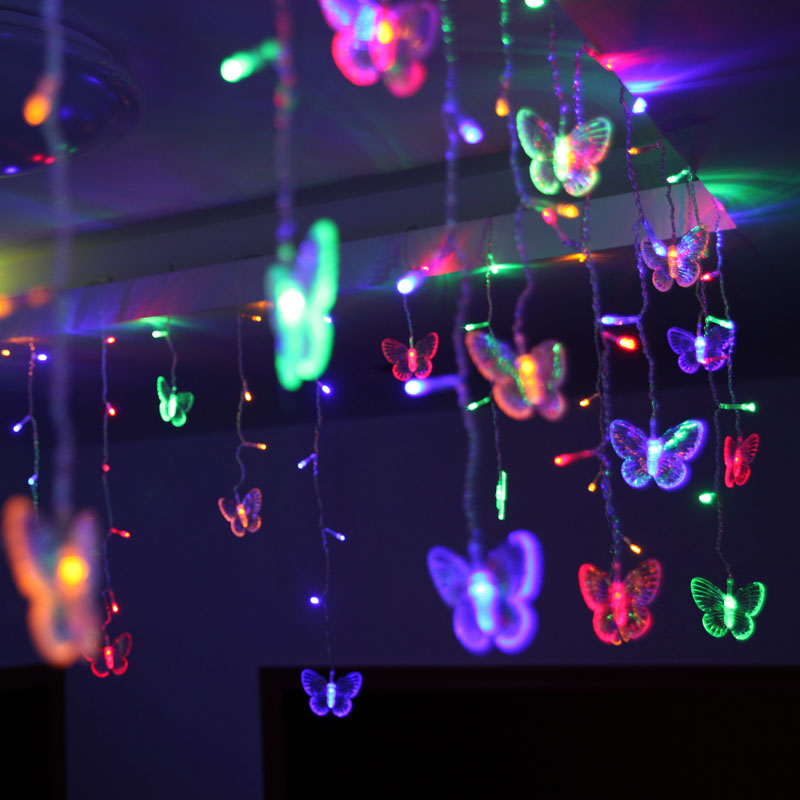 48 Butterfly LED String Lights Decor