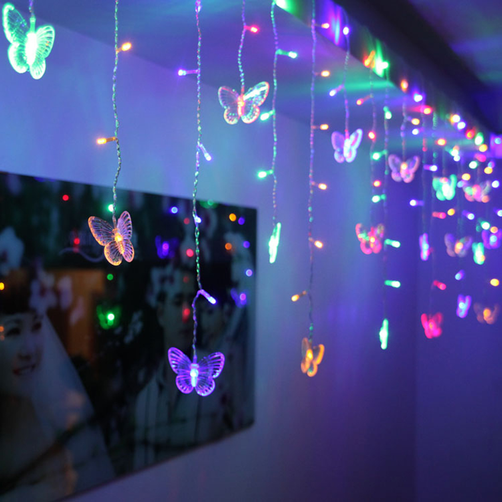 48 Butterfly LED String Lights Decor