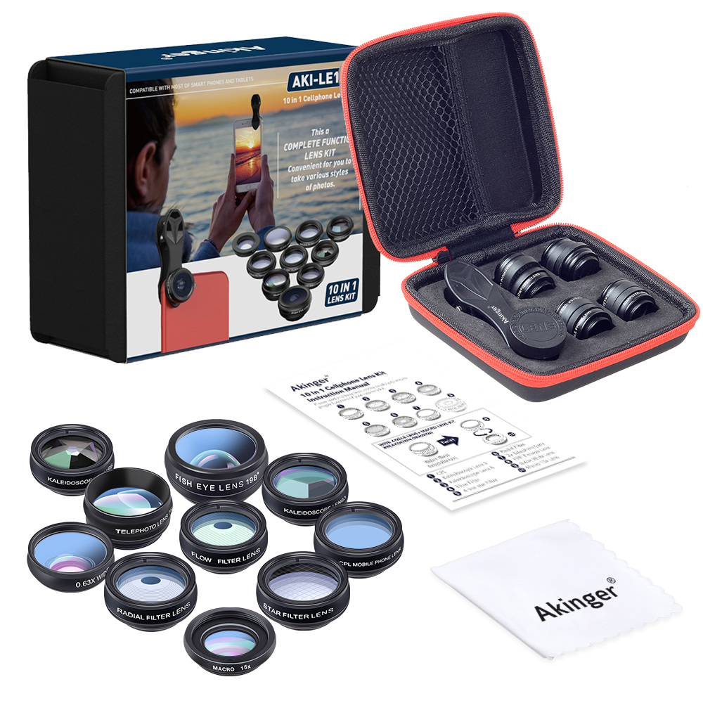 Mobile Camera Lens Photography Kit 10 in 1