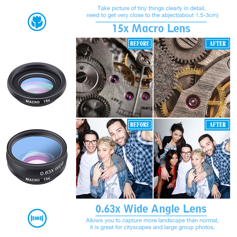 Mobile Camera Lens Photography Kit 10 in 1