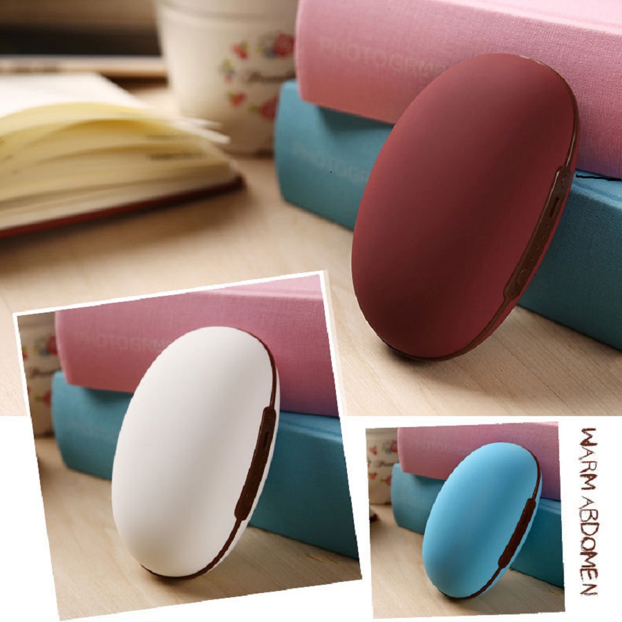 Hand Warmer Bean-Shape USB Power Bank 2in1