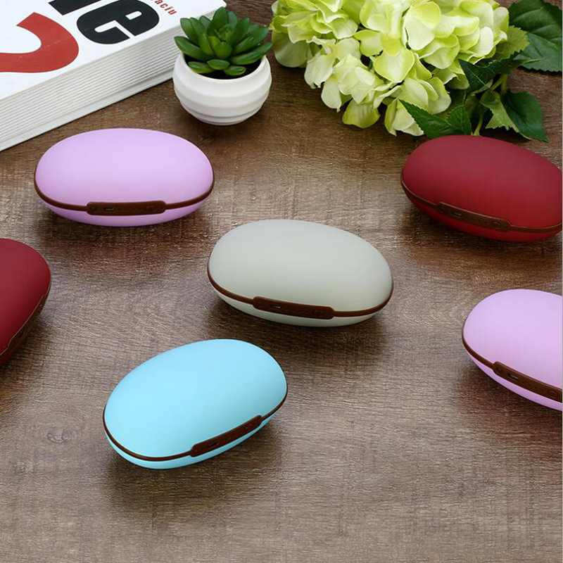 Hand Warmer Bean-Shape USB Power Bank 2in1