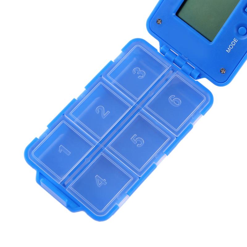 Portable Electronic Pill Organizer With Pill Reminder Alarm