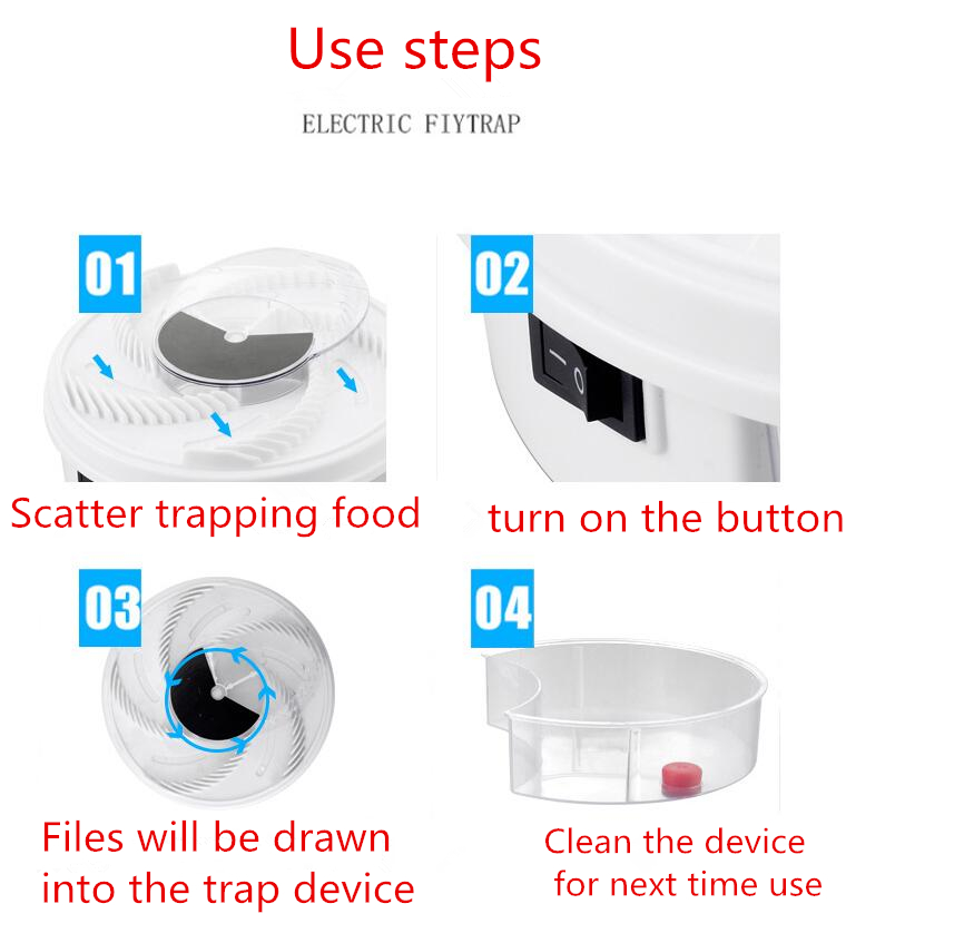 Portable Electric Fly Catcher Trap Device