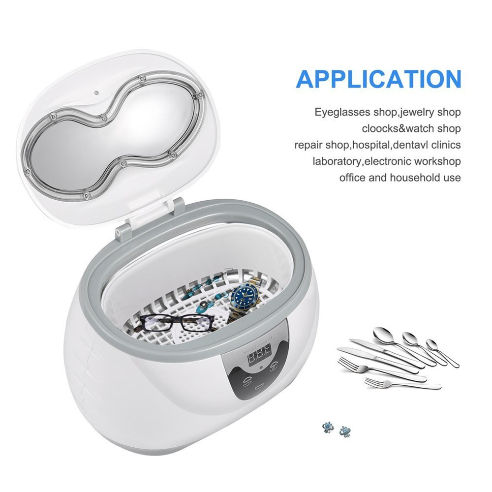 Ultrasonic Jewelry Cleaner Digital Sonic Machine Bath