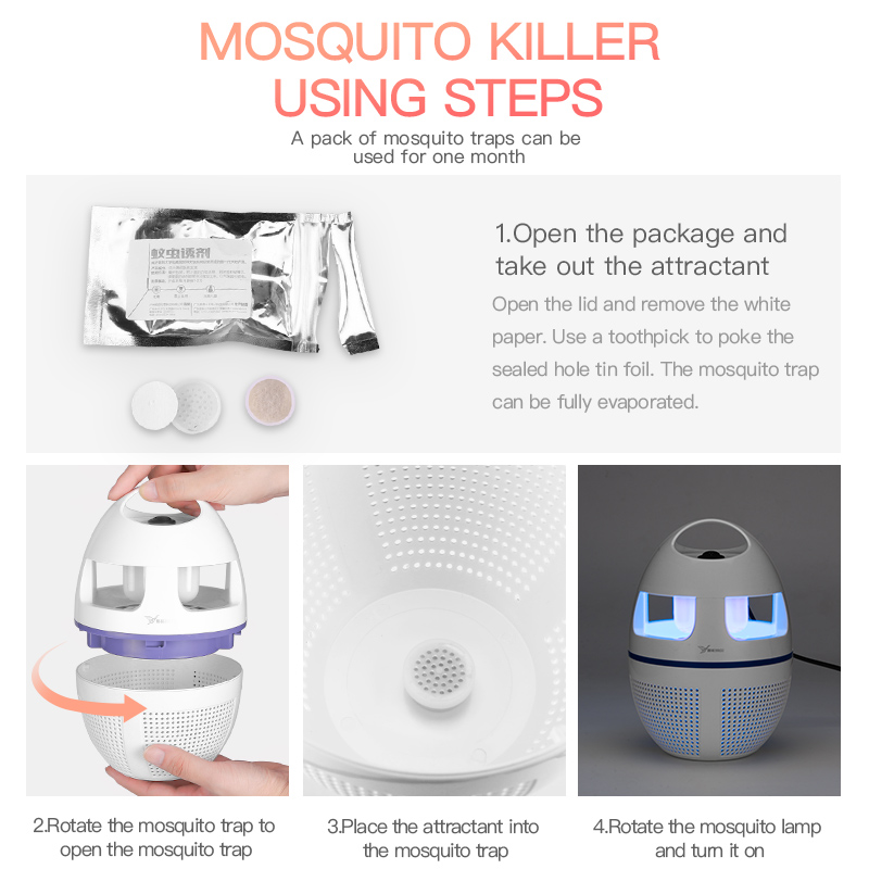 Electronic Mosquito Trap Insect Bug Killer Lamp