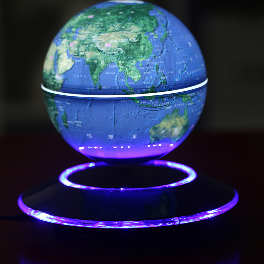 World Globe Electronic Magnetic Levitation Float Decor