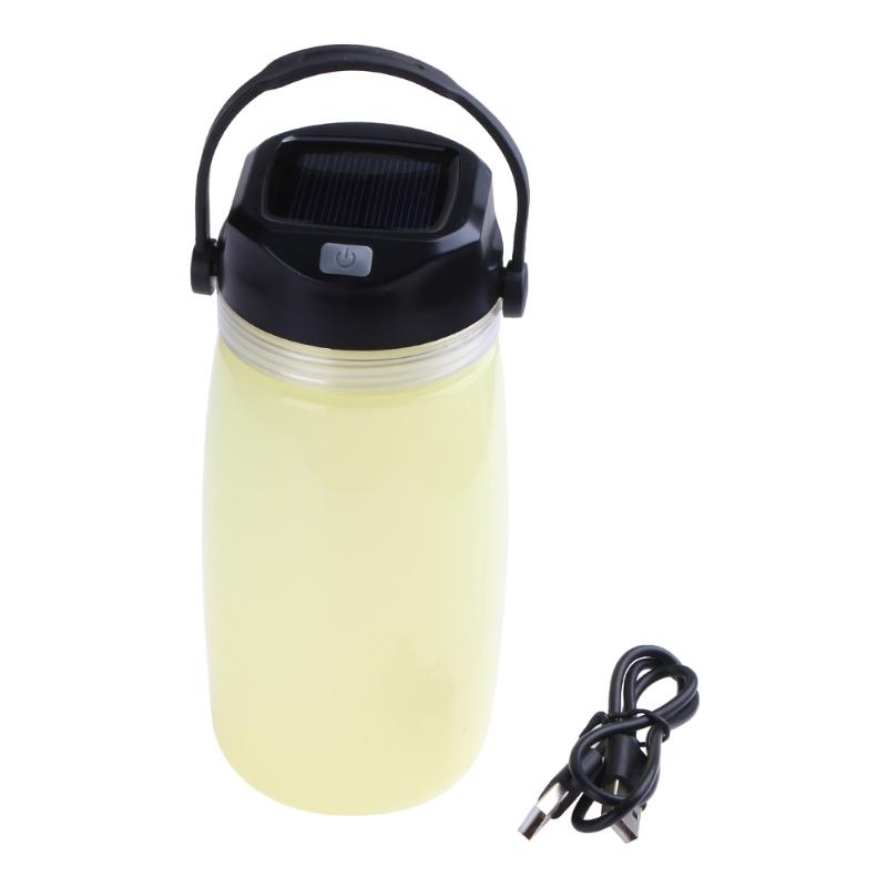 Portable Solar Powered Luminous Drinking Water Bottle