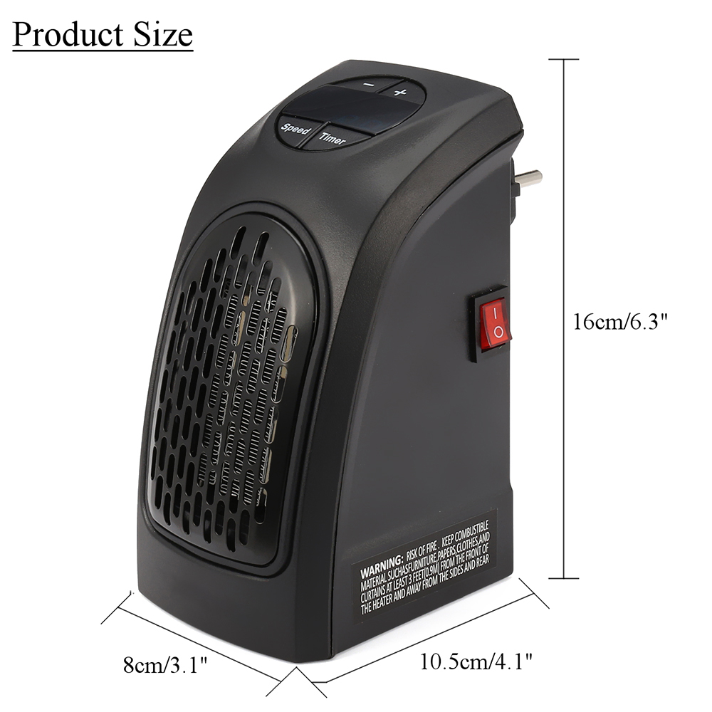 Portable Electric Wall Mini Fan Heater