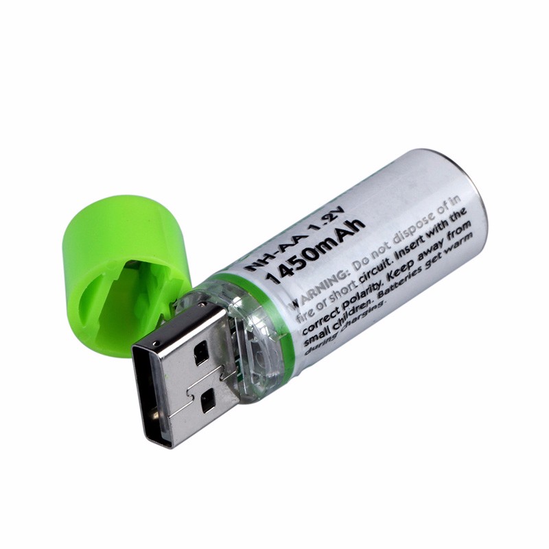 USB Rechargeable AA Battery (2 pcs)