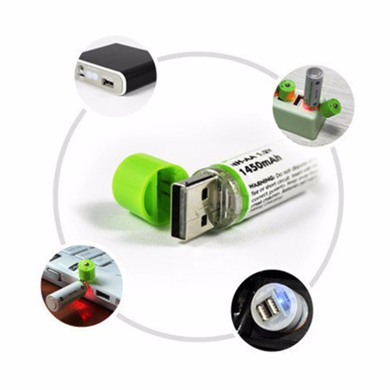 USB Rechargeable AA Battery (2 pcs)