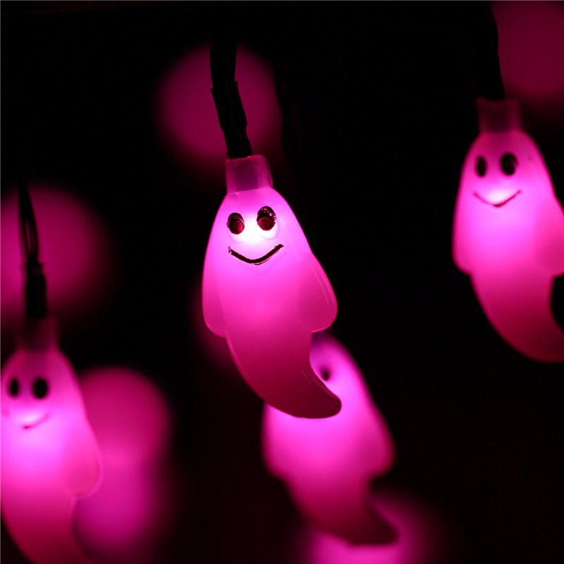 Halloween Ghost String Outdoor Solar LED Lights (Set of 30)