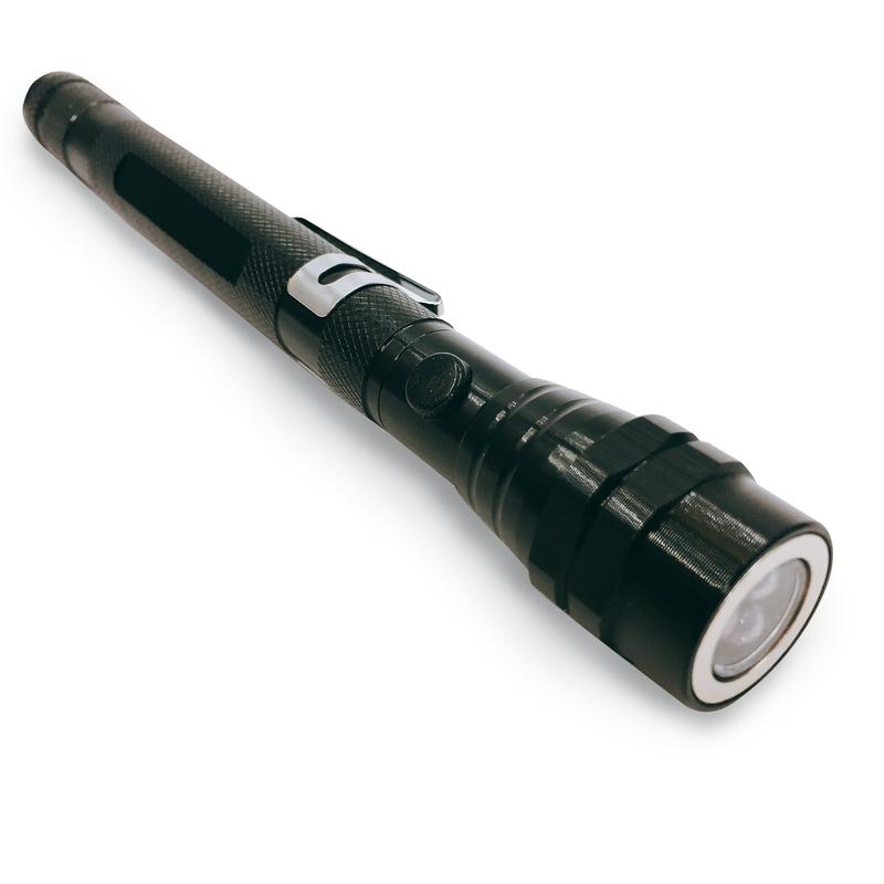Telescopic Flex-Head LED Flashlight with Extendable Head