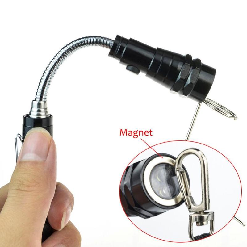 Telescopic Flex-Head LED Flashlight with Extendable Head