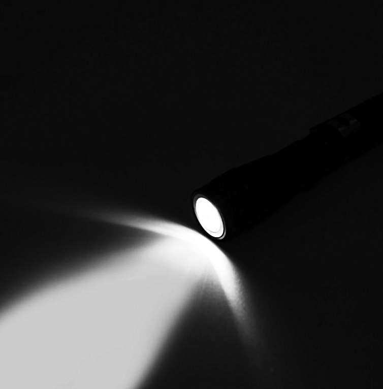 Telescopic Flex-Head LED Flashlight with Extendable Head