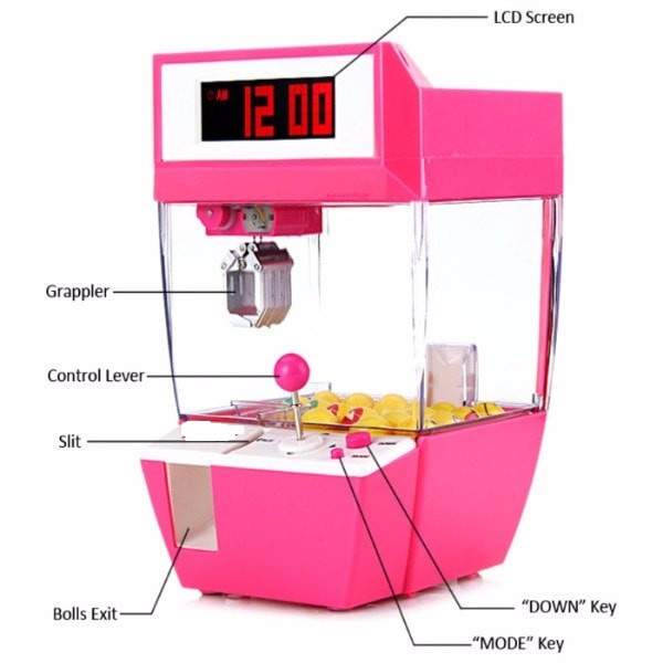 Mini Claw Machine Alarm Clock