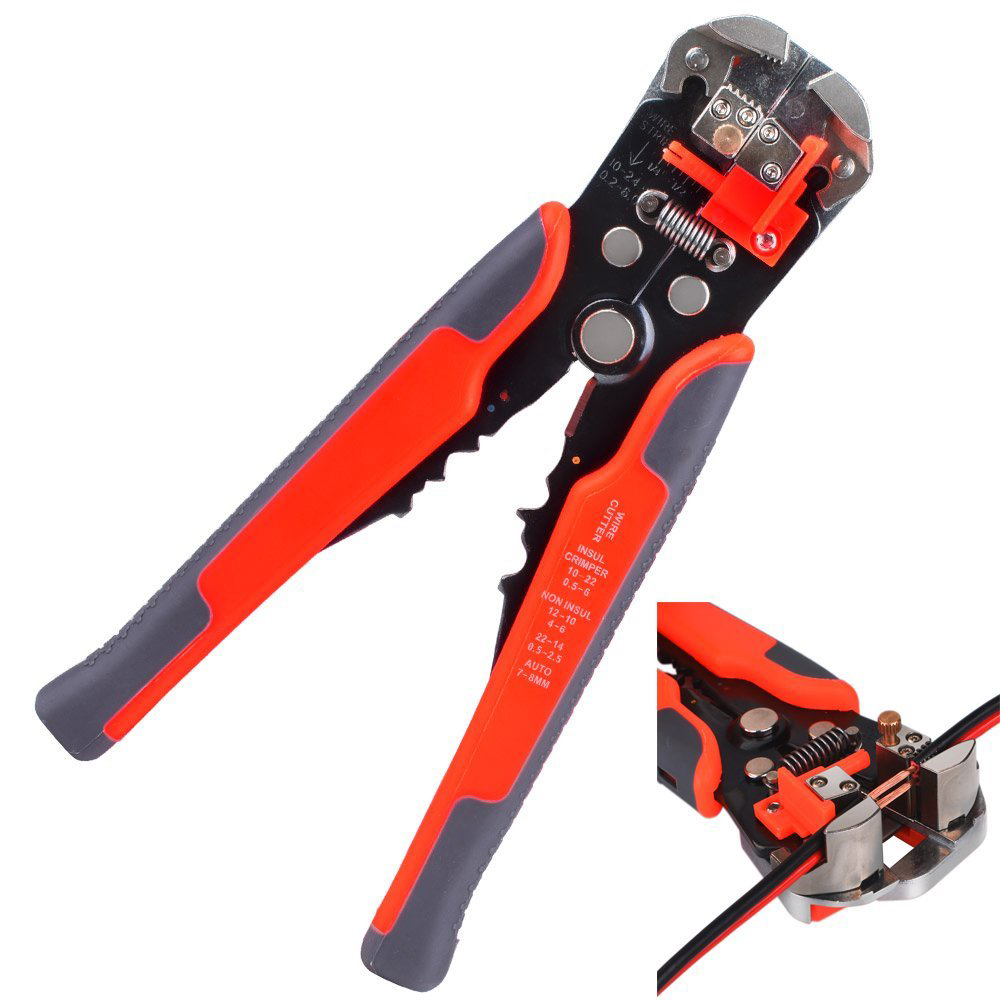 Automatic Wire Stripper Self Adjusting Cutter